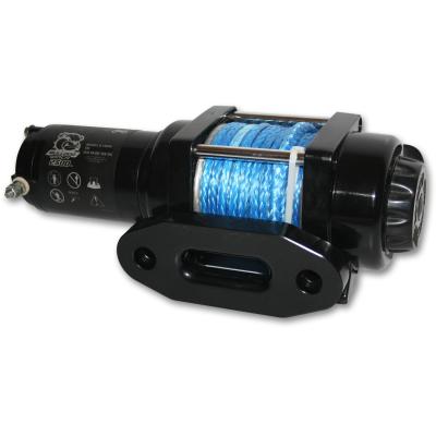 2,500 LB ATV Winch 50 Ft Synthetic Rope Mini-Rocker Switch Mount Channel Aluminum Hawse Fairlead Bulldog Winch