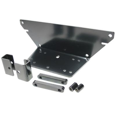 Polaris Ranger Winch Mount Black Steel Bulldog Winch