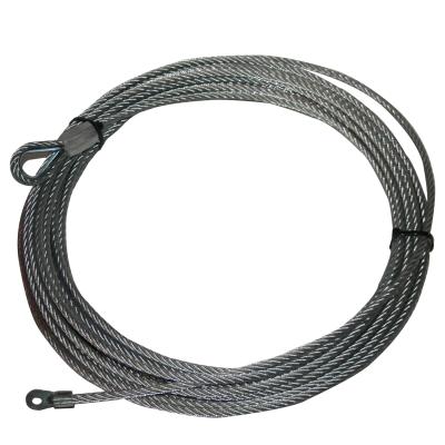 Winch Rope Wire 10029 9/32 Inch x 55 Foot (7.2mm x 16.8m) Gray Bulldog Winch
