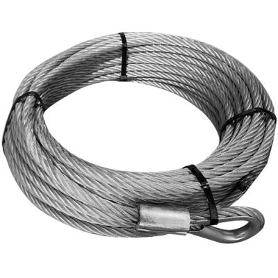 Wire Rope 9.1mm x 50 Foot Replacement for 10061 Bulldog Winch