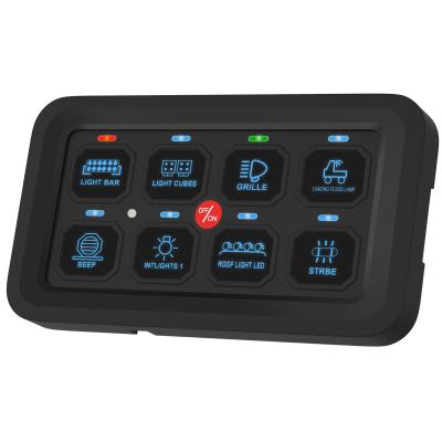 8-Gang Switch Panel with Under Hood Control Unit with Bluetooth for Easy Connections Bulldog Winch
