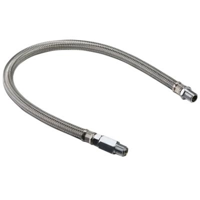 Leader Hose With Check Valve 3/8 Inch  X 20 Inch Stainless Braided Bulldog Winch