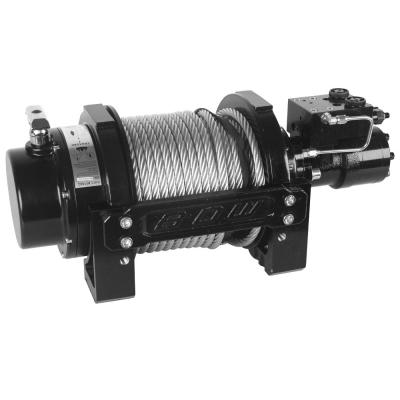 15000 Lbs Hydraulic Winch w/ 98 Feet Wire Rope Bulldog Winch