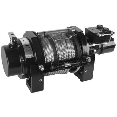 15000 Lbs Hydraulic Winch w/ 98 Feet Wire Rope Bulldog Winch