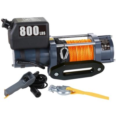 Hoist 800 LB 12vDC Synthetic Rope Bulldog Winch