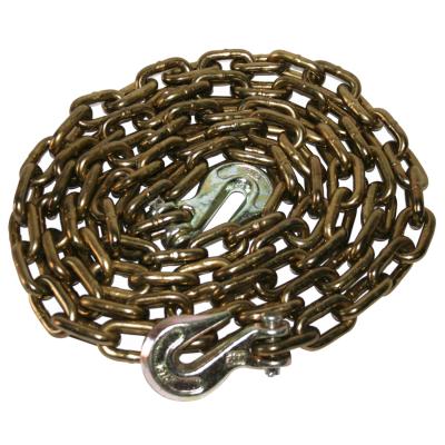 Winch Chain 10 Ft 5/16 Inch G70 W/Choker Hooks Bulldog Winch