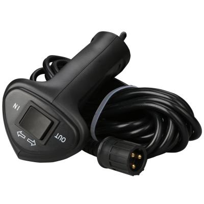 Winch Controller Hand Control Truck W/3 Prong Push In Plug 12 Foot Lead Bulldog Winch