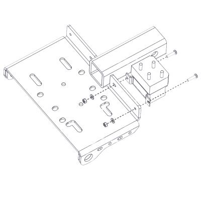 ATV/UTV Winch Receiver Mount 1 1/4 X 1 1/4 Inch Bulldog Winch