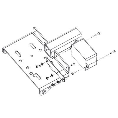 ATV/UTV Winch Receiver Mount 1 1/4 X 1 1/4 Inch Bulldog Winch