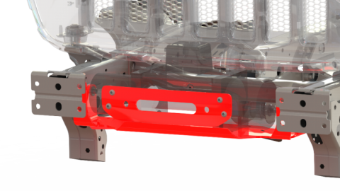 Jeep JL Winch Mount 18-Pres Wrangler JL W/Oe Steel Winch Mount Bumper Bulldog Winch