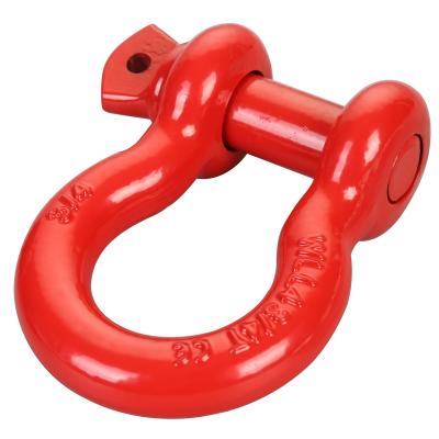 3/4 Inch Shackle 9.5k WLL Red Powder Coat Bulldog Winch