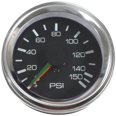0-150 PSI Air Pressure Gauge 2 Inch Dual Needle Mechanical Lighted Bulldog Winch