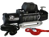 12,00 LB Winch 100 Ft Synthetic Rope 6.0hp Series Wound Motor Roller Fairlead Bulldog Winch