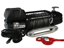 12,00 LB Winch 100 Ft Synthetic Rope 6.0hp Series Wound Motor Roller Fairlead Bulldog Winch