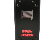 Winch Power Rocker Switch - On/Off 5-Pin-Red Bulldog Winch