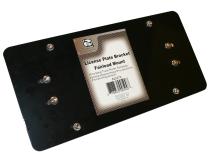 License Plate Bracket Fairlead Mount Black Truck and Jeep Bulldog Winch