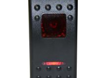 Rocker Switch - Momentary On/Off Lighted Red 3-Pin Bulldog Winch