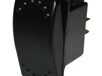 Rocker Switch - Momentary On/Off 4-Pin Black Bulldog Winch