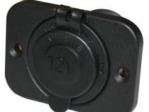 12v Power Socket 20A W/Cover and 3 Mounting Brackets Bulldog Winch
