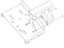 ATV/UTV Winch Receiver Mount 1 1/4 X 1 1/4 Inch Bulldog Winch