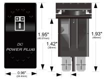 Rocker Switch DC Power Plug Bulldog Winch