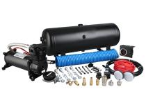 On Board Air Kit 145Psi 1.8Cfm 2.5 Gallon Air Tank In-Cab Gauge And Switch Bulldog Winch